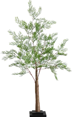 Sylvanus Green Silk Tree with Lights