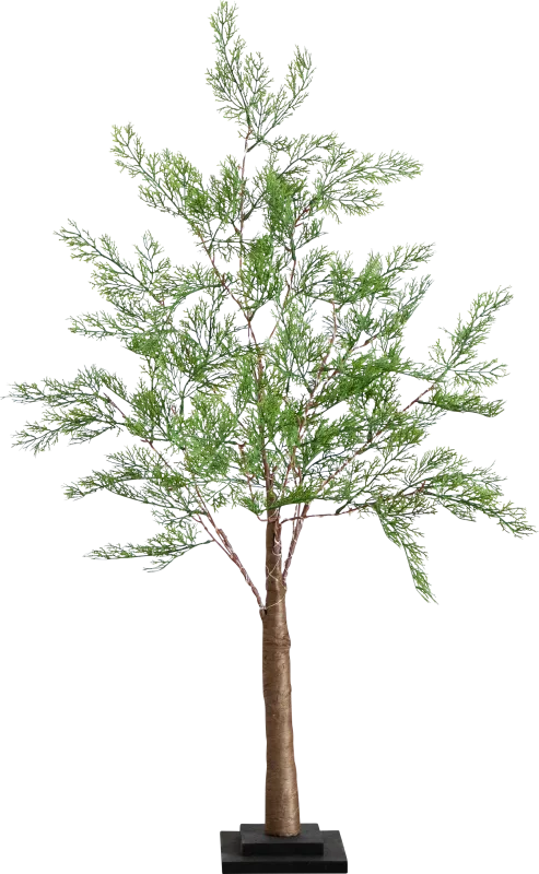 Sylvanus Green Silk Tree with Lights
