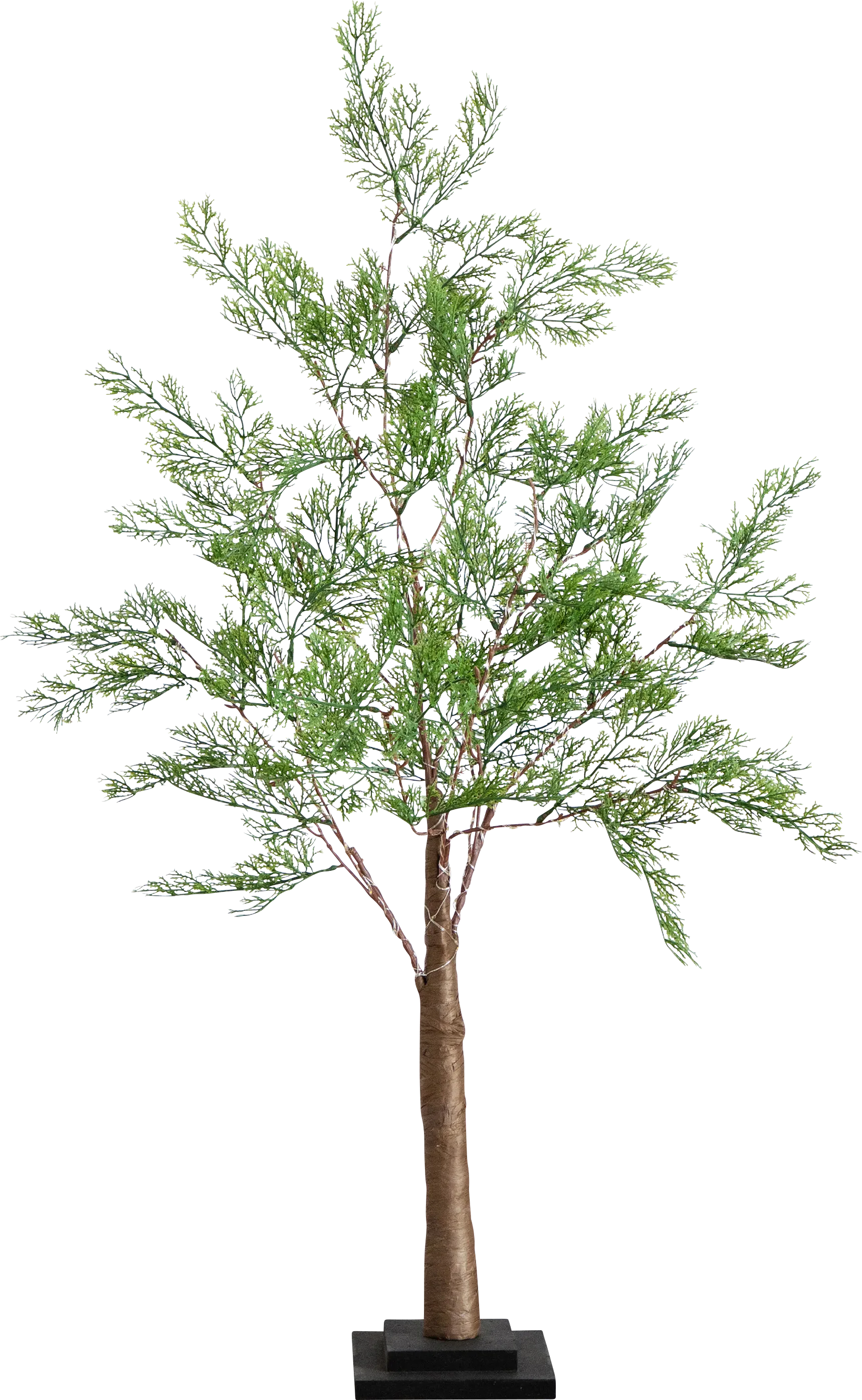Sylvanus Green Silk Tree with Lights - Image 1