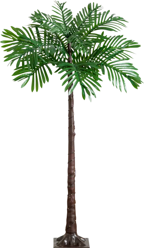 Whyel II Green Indoor/Outdoor Silk Tree with Lights