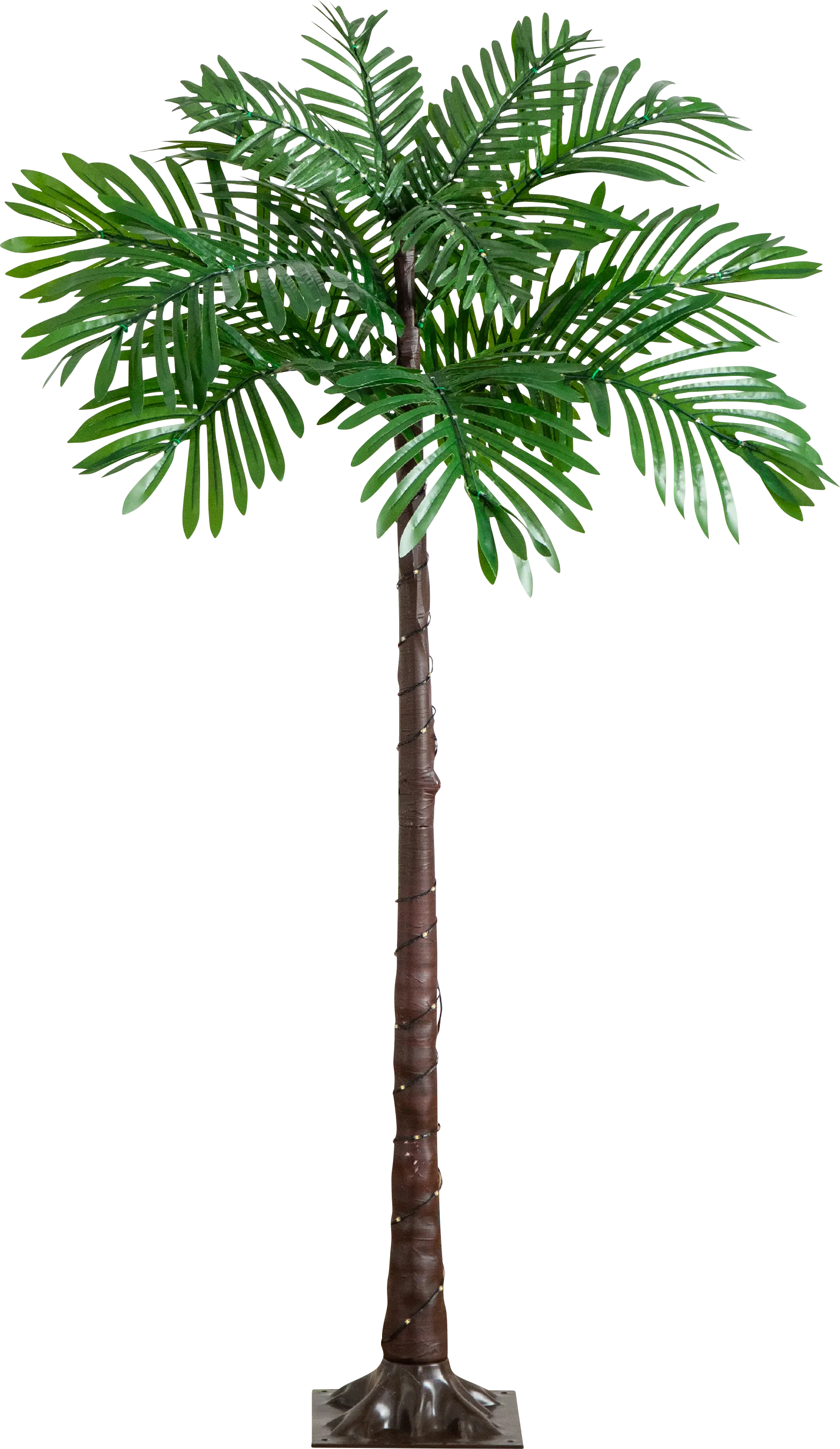Whyel II Green Indoor/Outdoor Silk Tree with Lights - Image 1