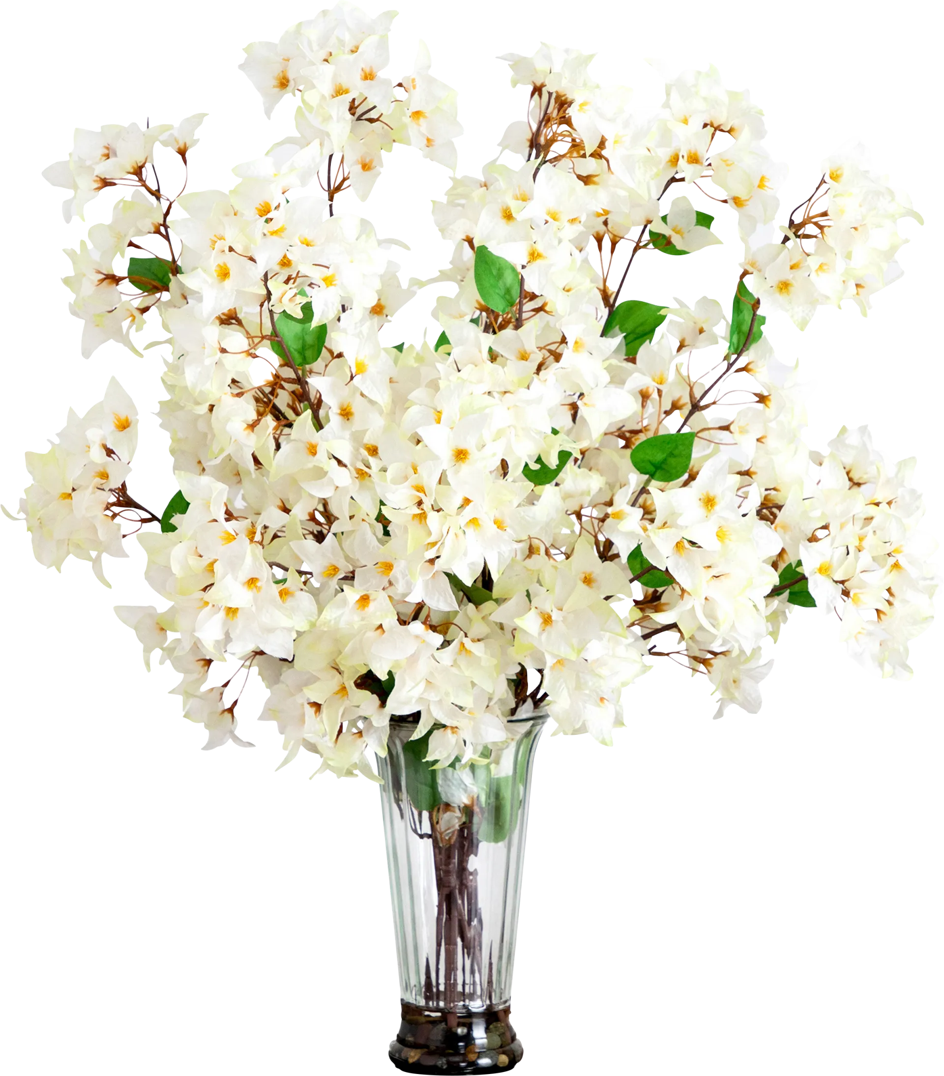 Footedale White Silk Floral - Image 1