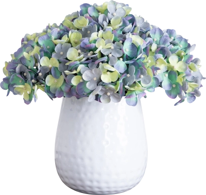 Dearth Blue Silk Floral