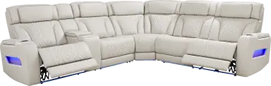 3 pc left console power sectional