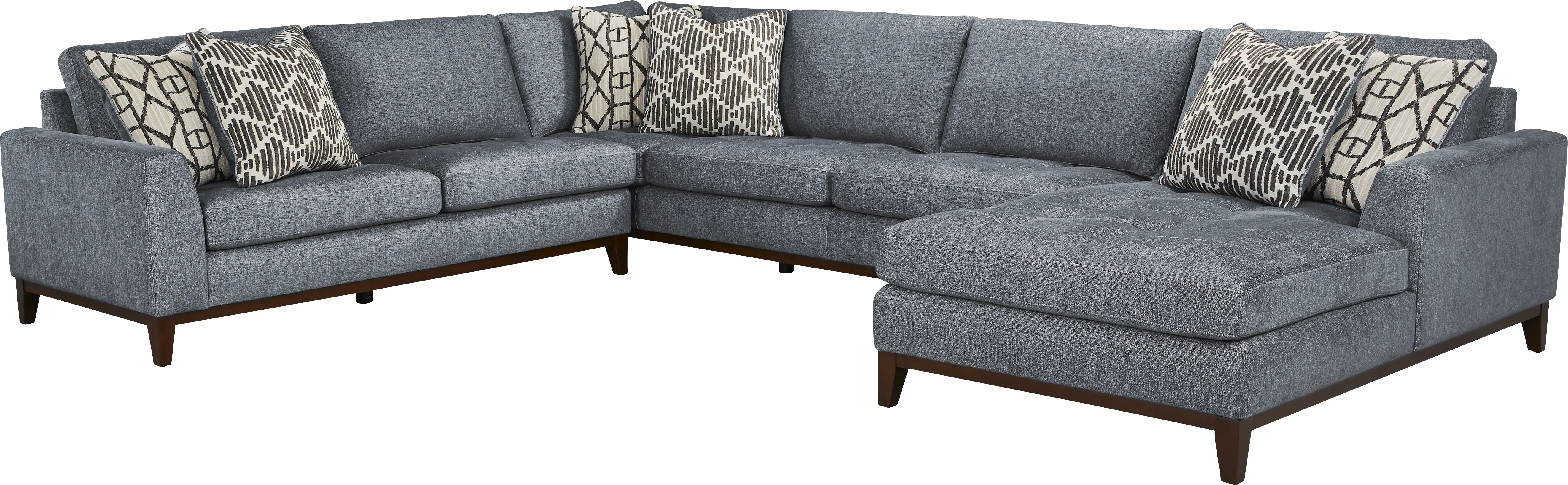 Harmon Indigo 3 Pc Sectional - Thumbnail - Image 1