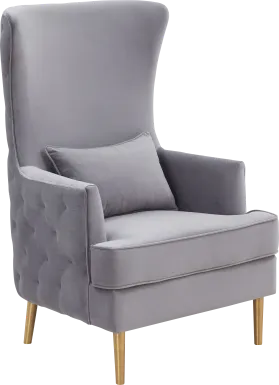 Arrowship Gray Accent Chair