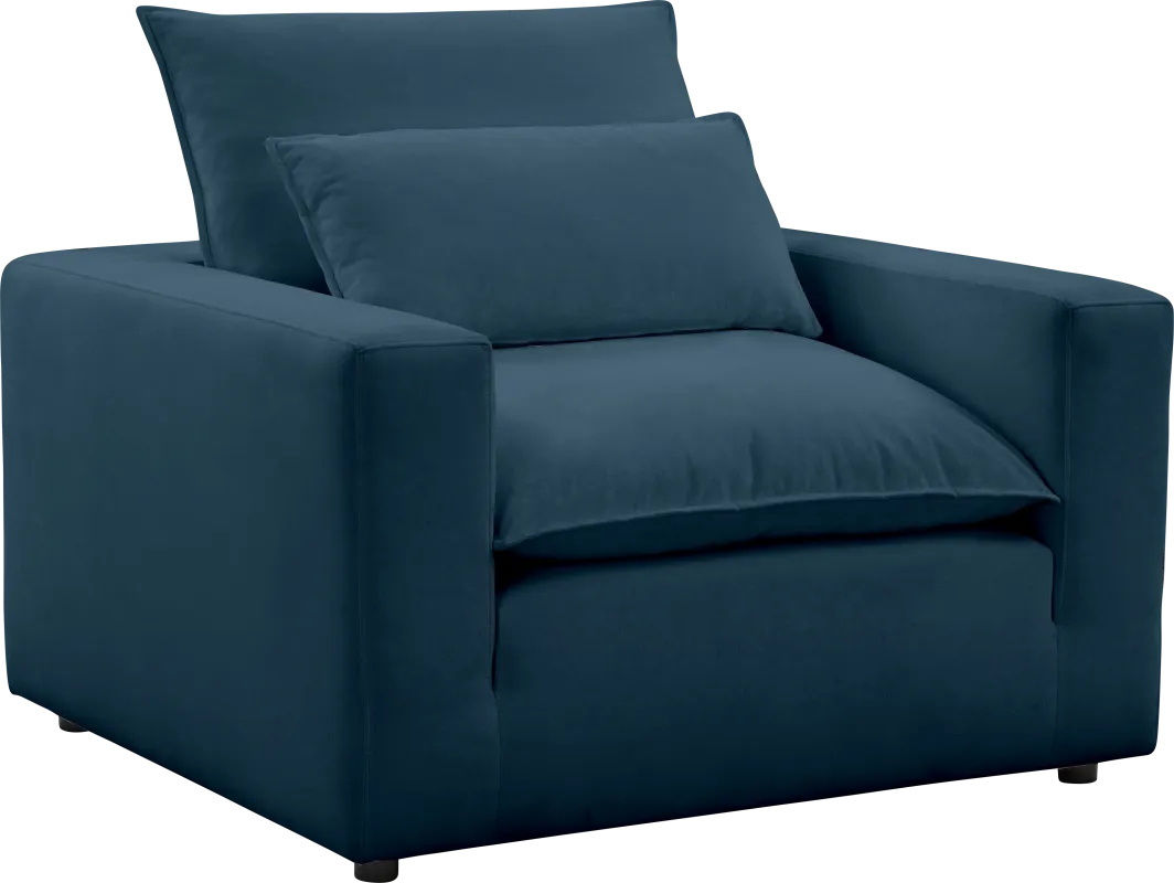 Eddlynch Navy Accent Chair