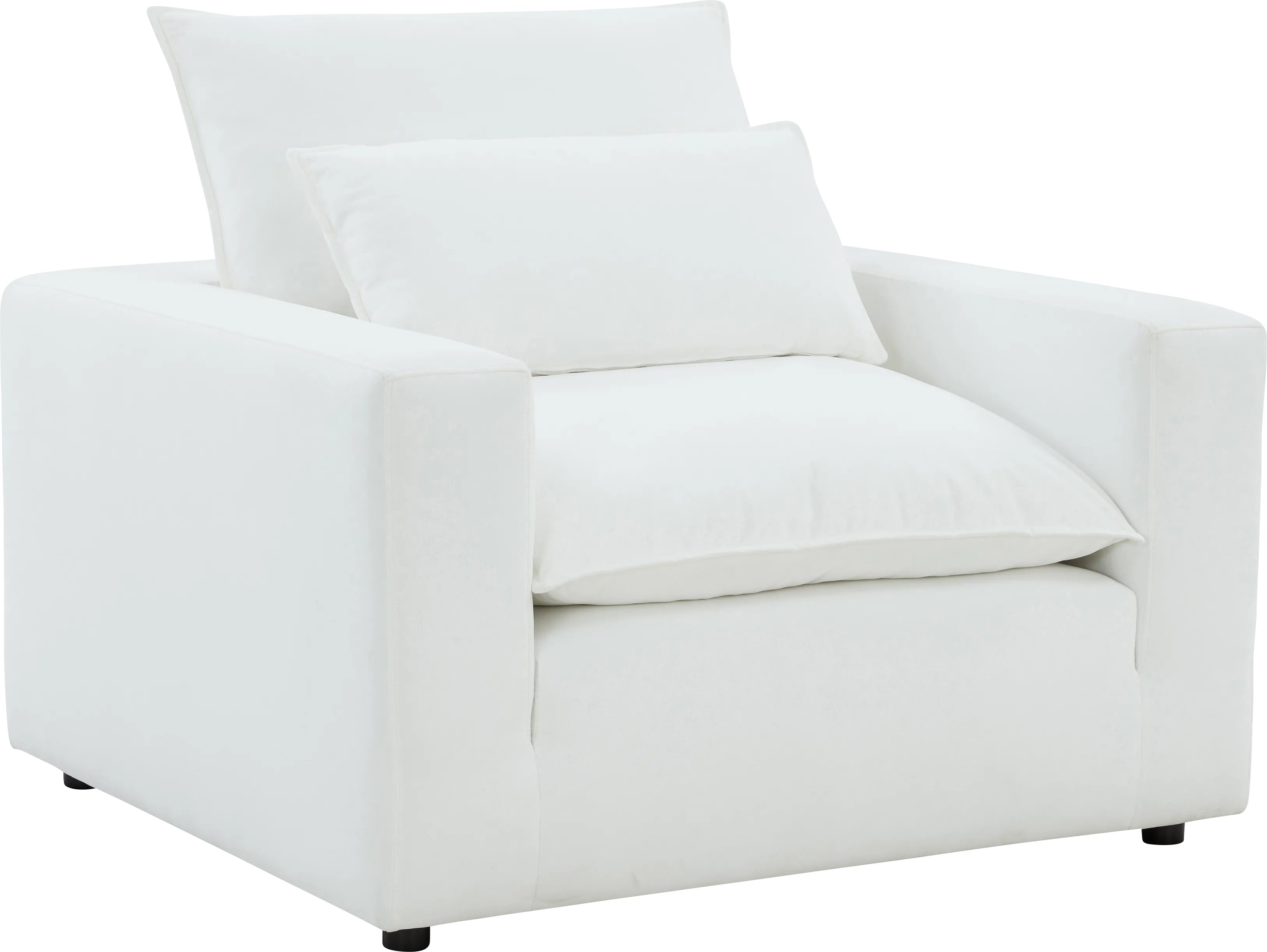 Eddlynch White Accent Chair