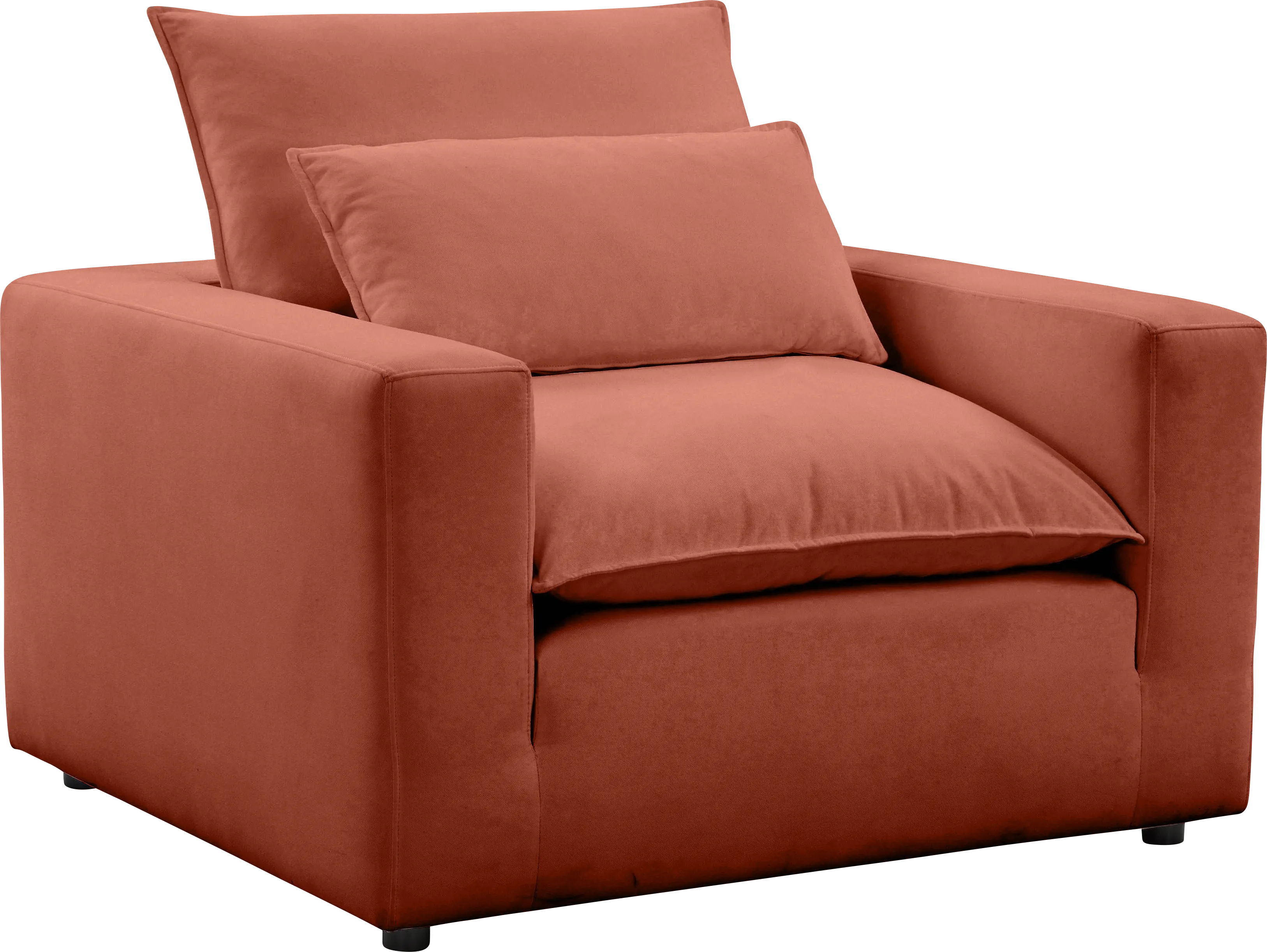 Eddlynch Rust Accent Chair - Thumbnail - Image 1