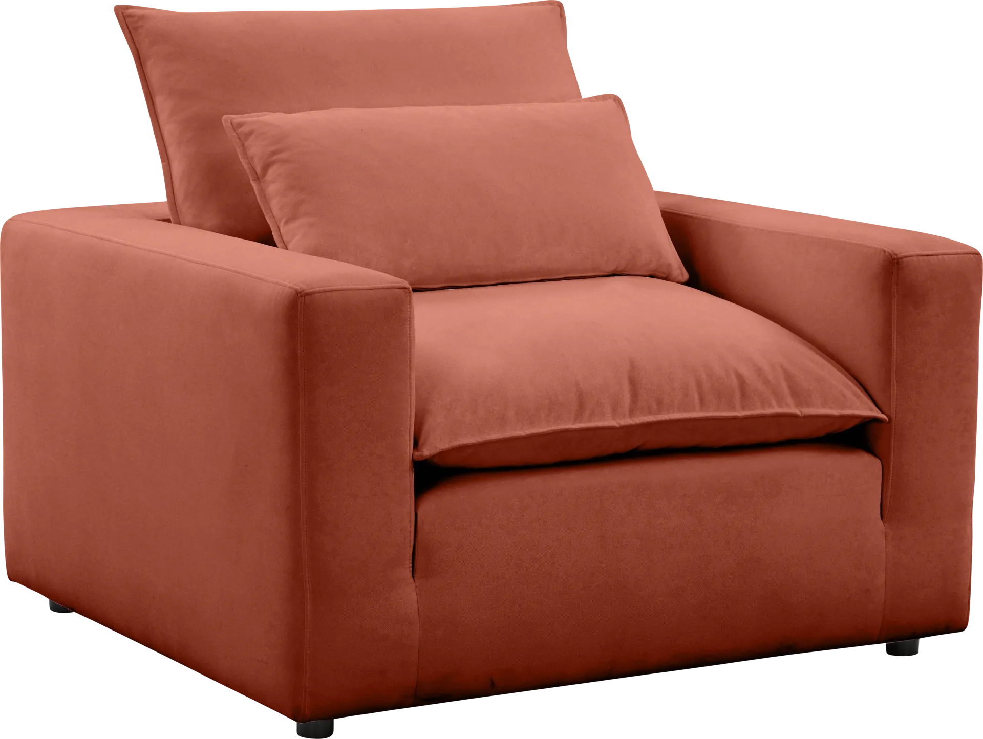 Eddlynch Rust Accent Chair - Image 1