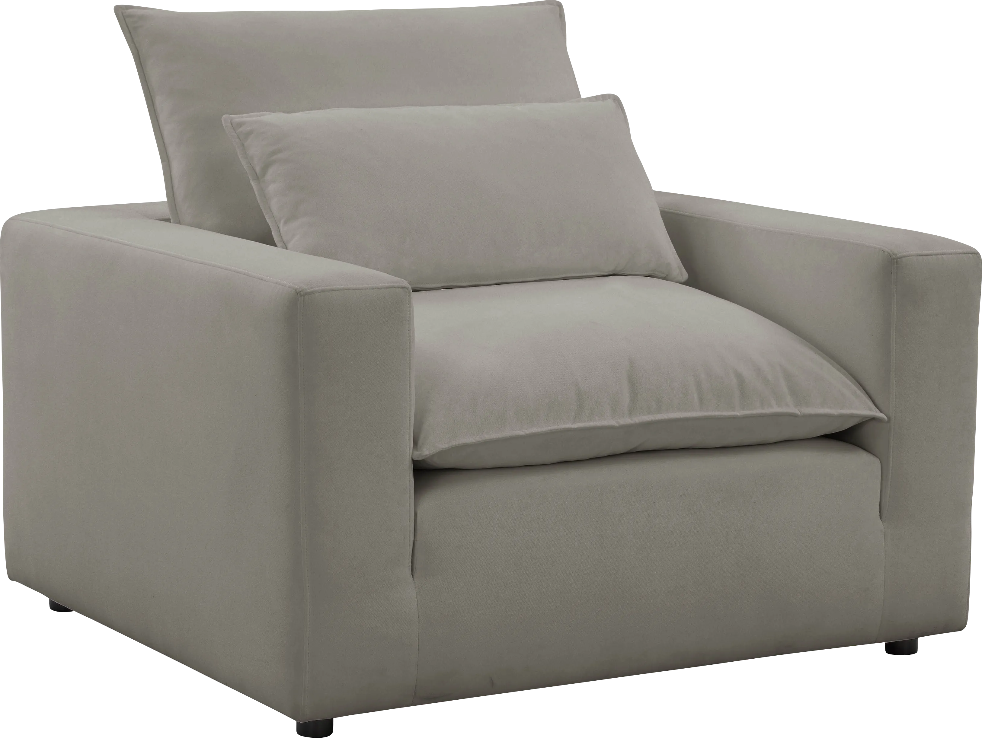 Eddlynch Gray Accent Chair - Thumbnail - Image 1