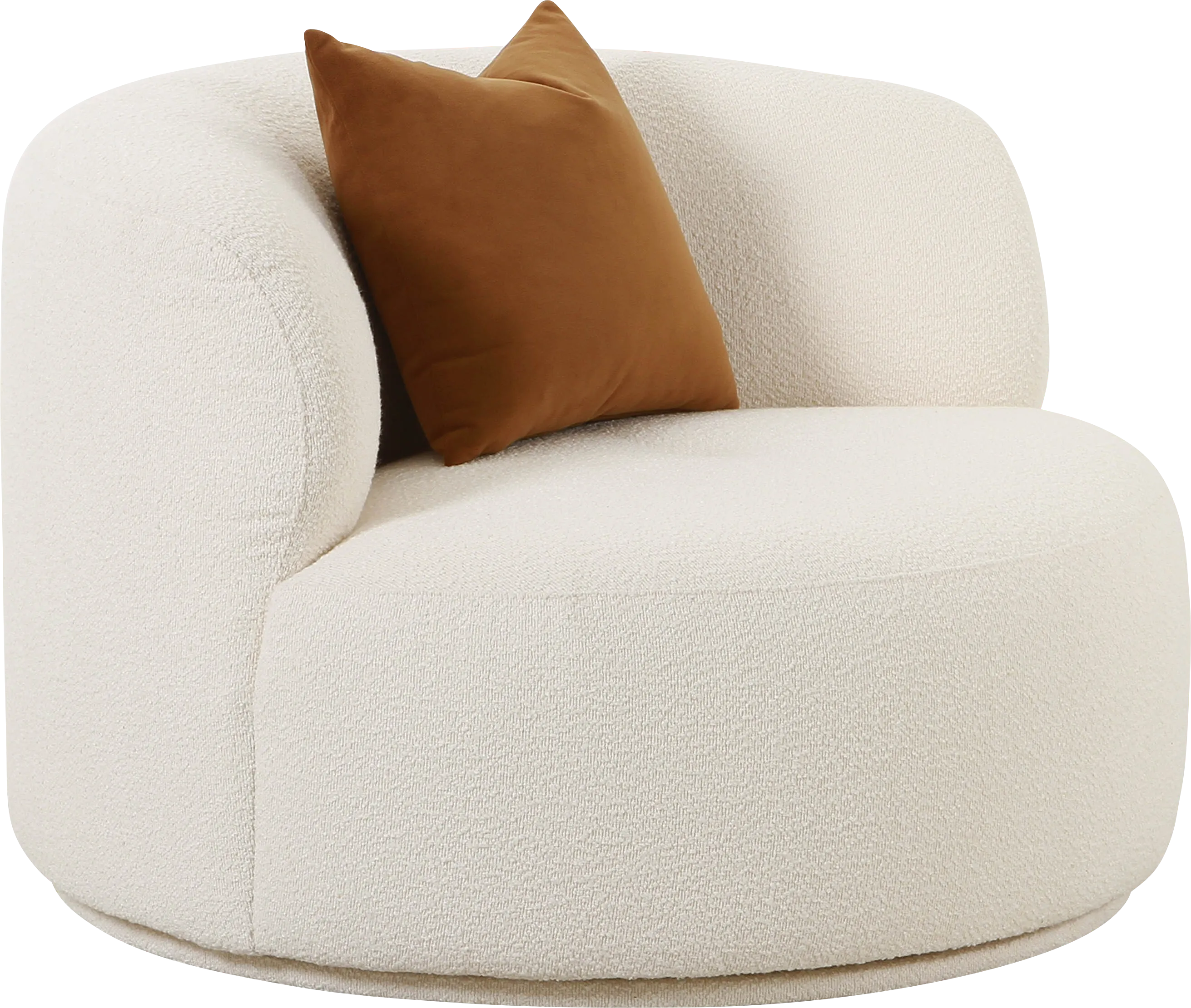 Eilers Cream Swivel Accent Chair - Thumbnail - Image 1
