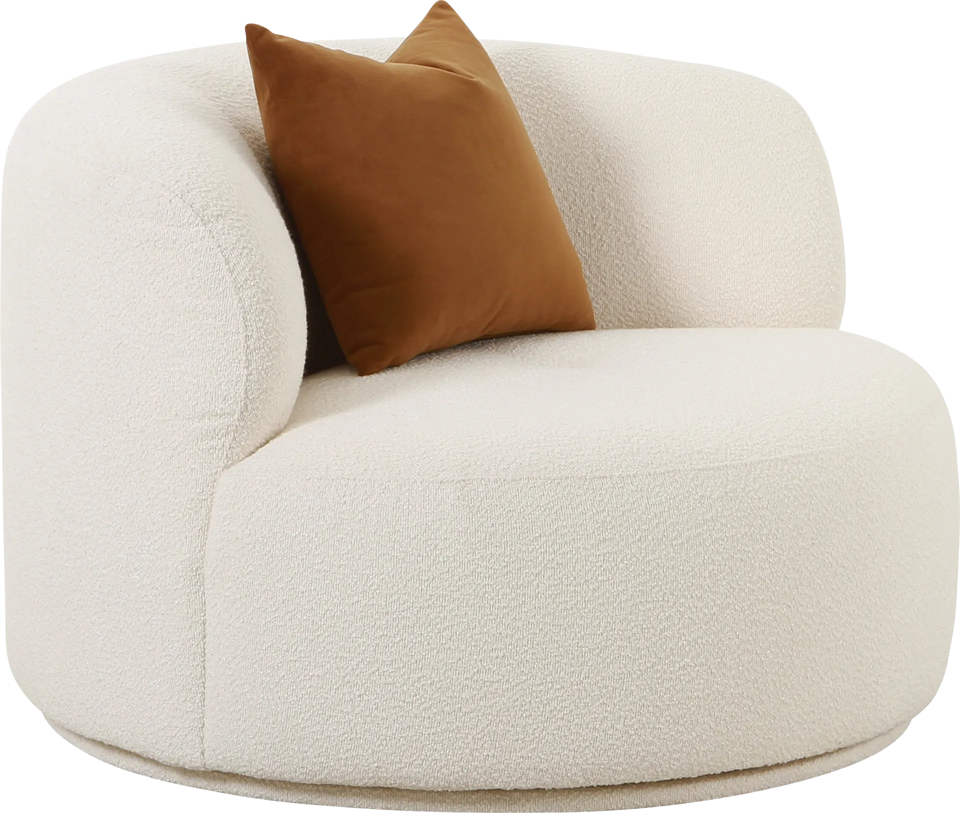 Eilers Cream Swivel Accent Chair - Image 1