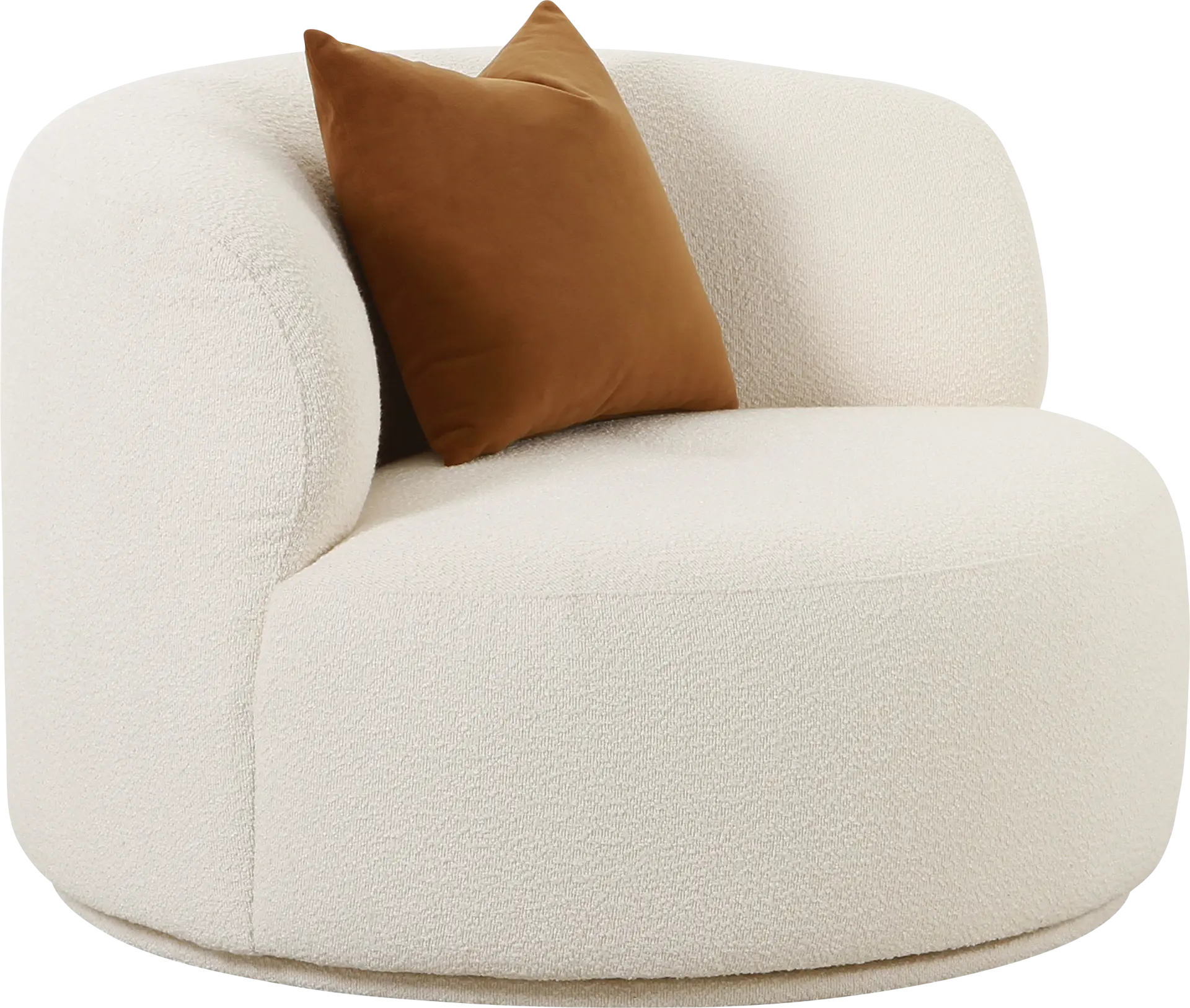 Eilers Cream Swivel Accent Chair