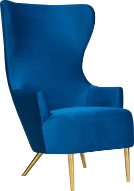 Kweisi Navy Accent Chair