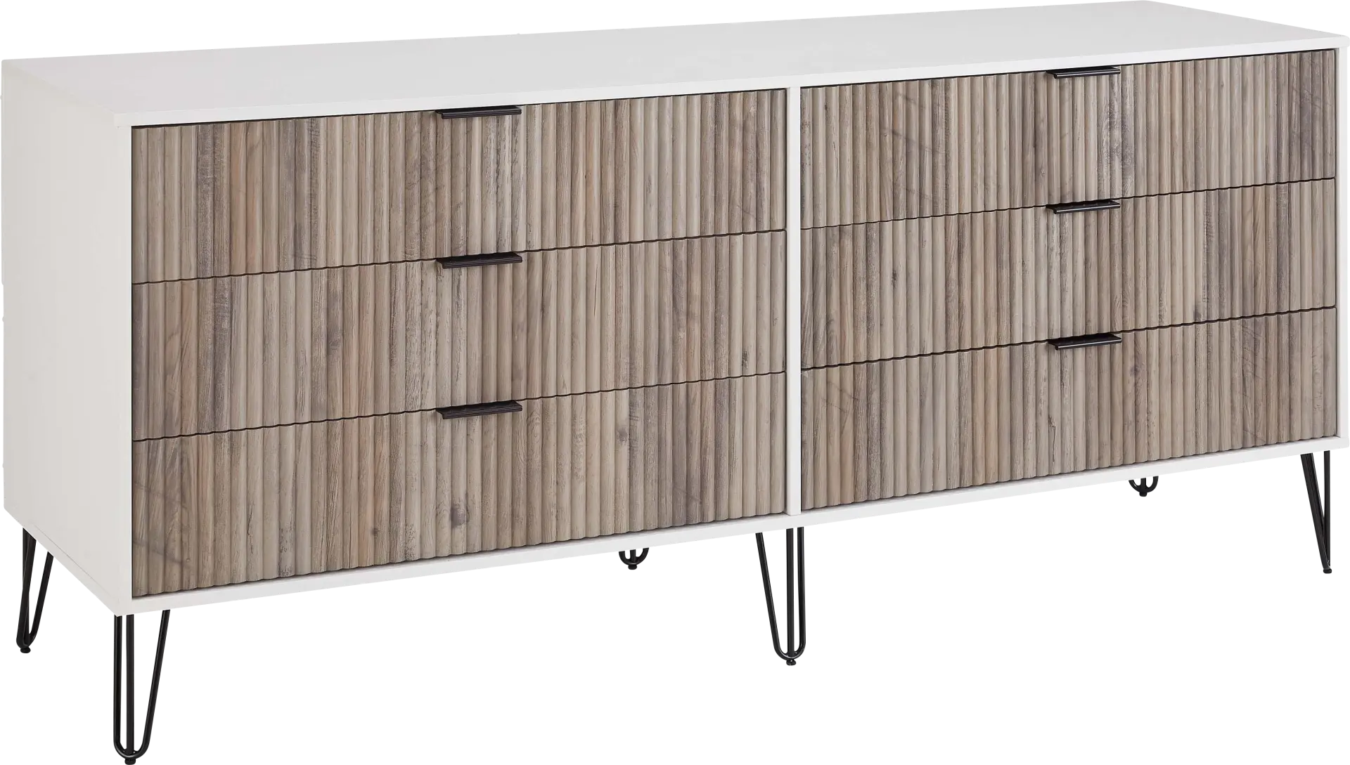 Trimper I Gray and White Dresser