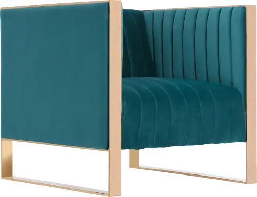 Dunellen Blue Accent Chair