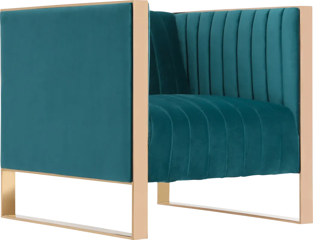 Dunellen Blue Accent Chair