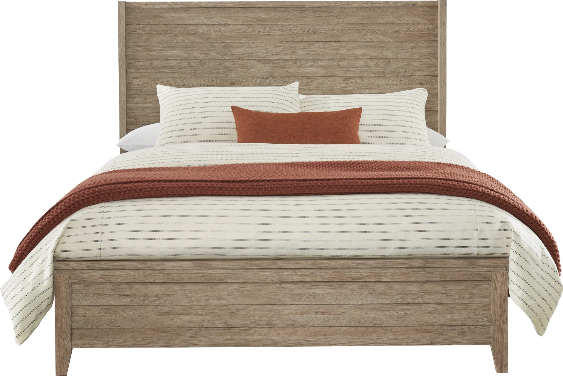 Ellenbrook Brown 3 Pc King Panel Bed - Image 2