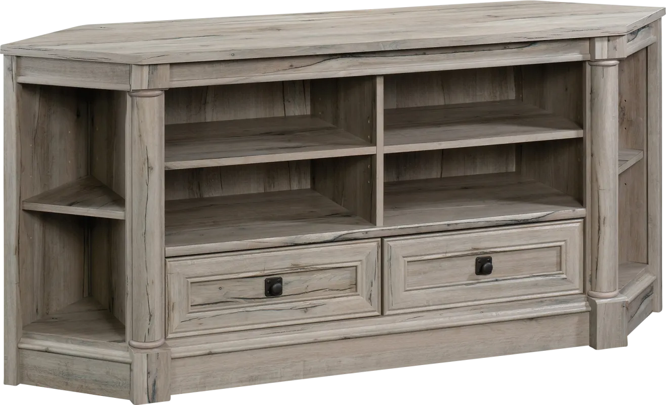 Anacacho Gray 61.5 in. Corner Console