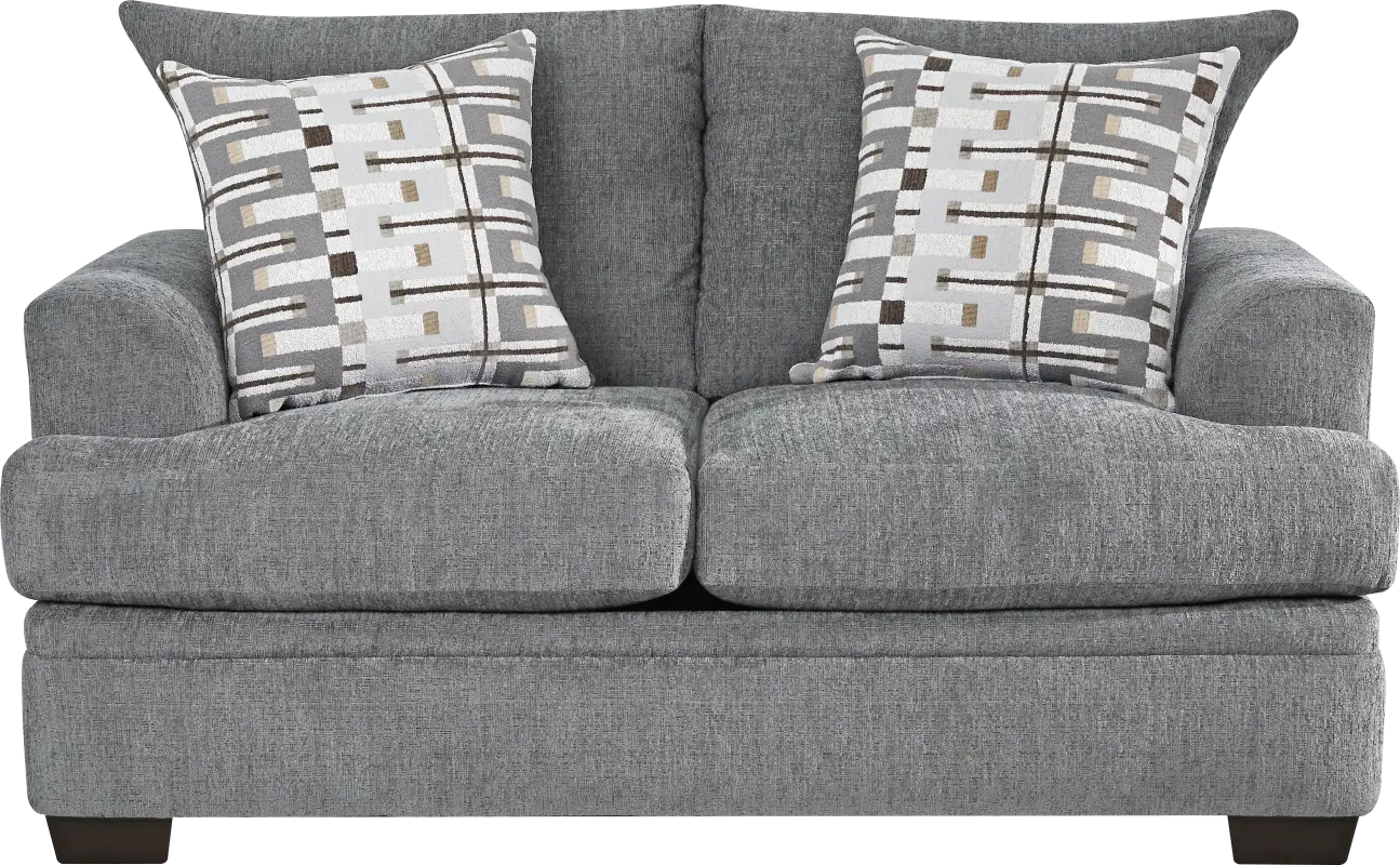 Cooper Blue Loveseat