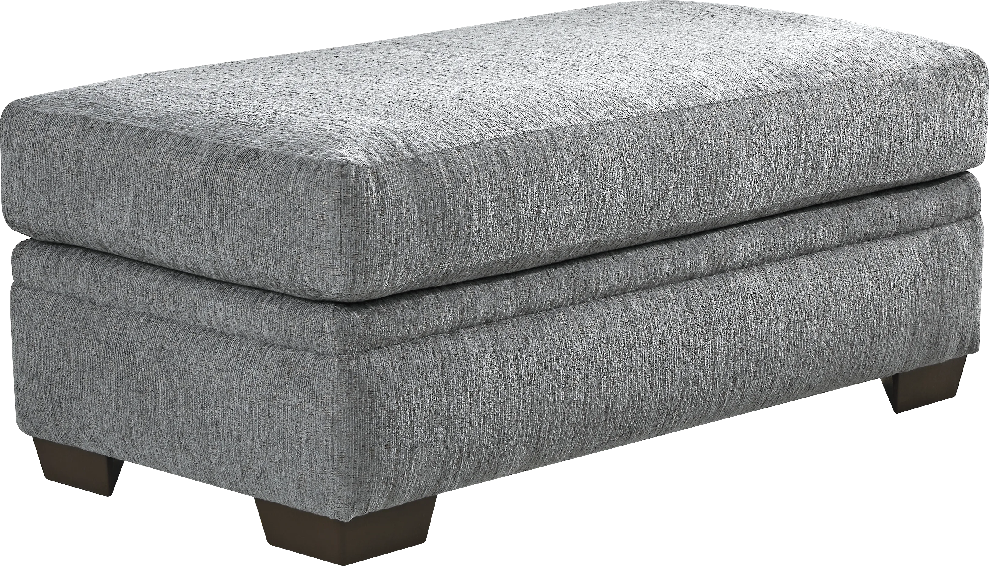 Cooper Blue Ottoman - Thumbnail - Image 1