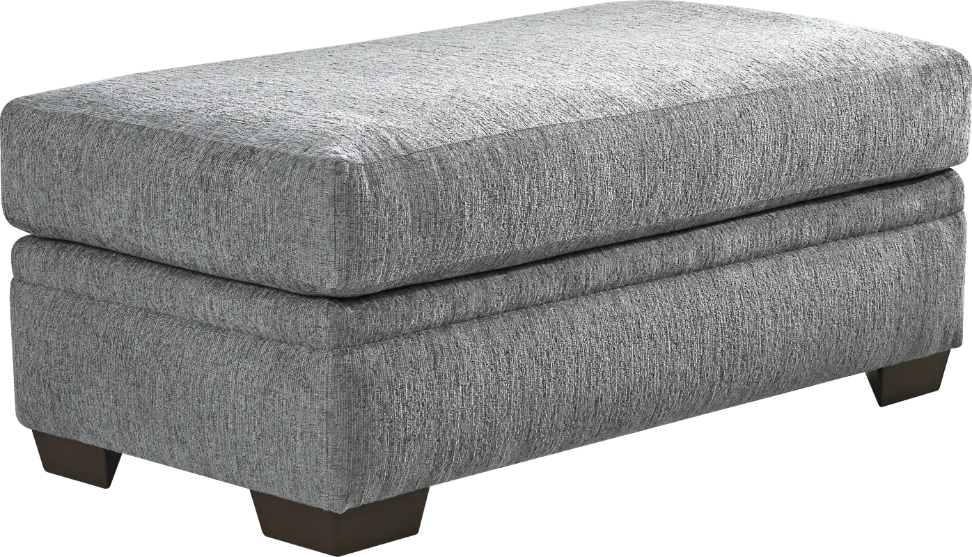 Cooper Blue Ottoman