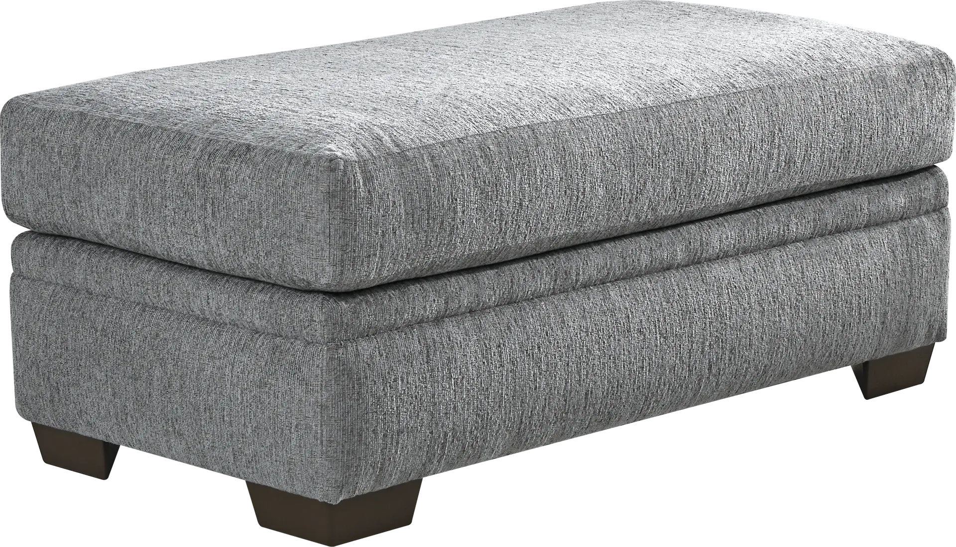 Cooper Blue Ottoman - Image 1