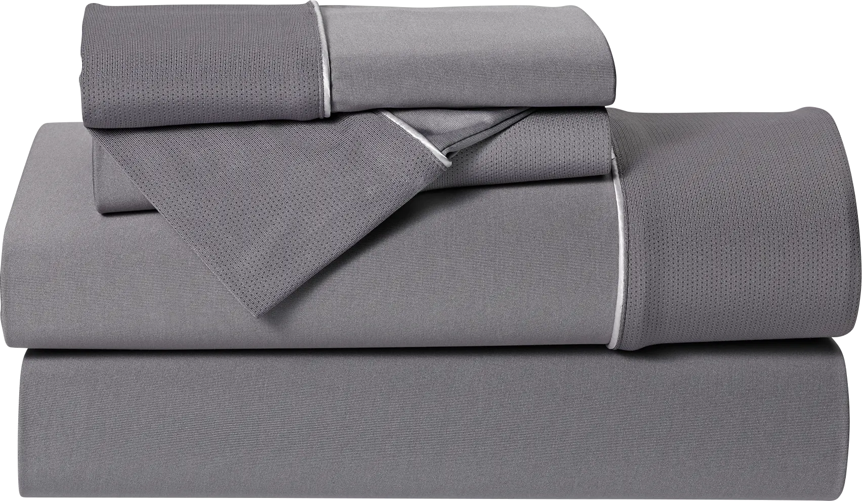 Bedgear Dri-Tec Gray 4 Pc Queen Bed Sheet Set