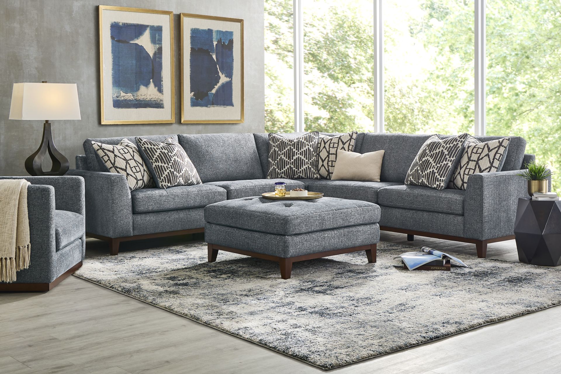 Harmon Indigo 3 Pc Sectional - Image 2
