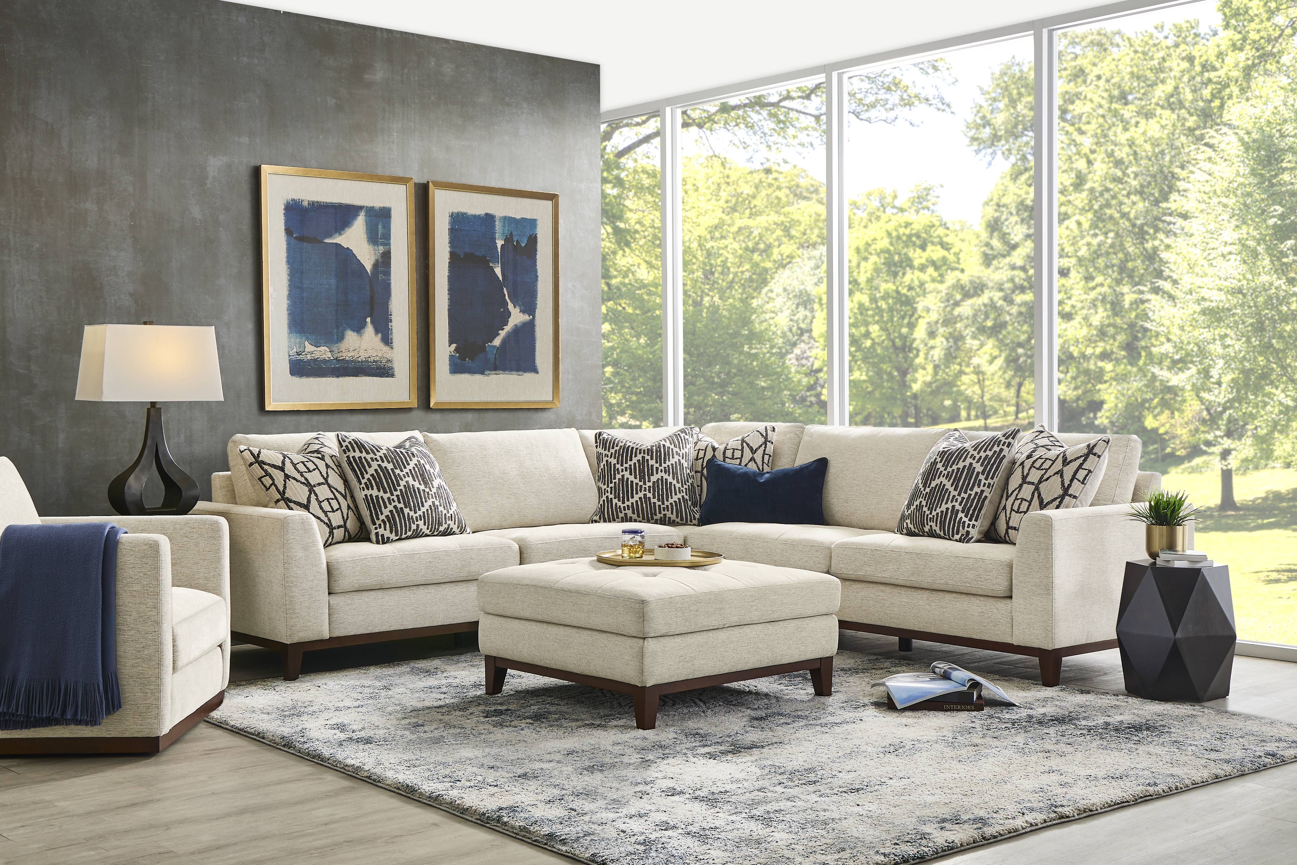 Harmon Beige 3 Pc Sectional - Thumbnail - Image 2