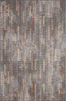 Greeta Charcoal 7'10 x 9'10 Indoor/Outdoor Rug