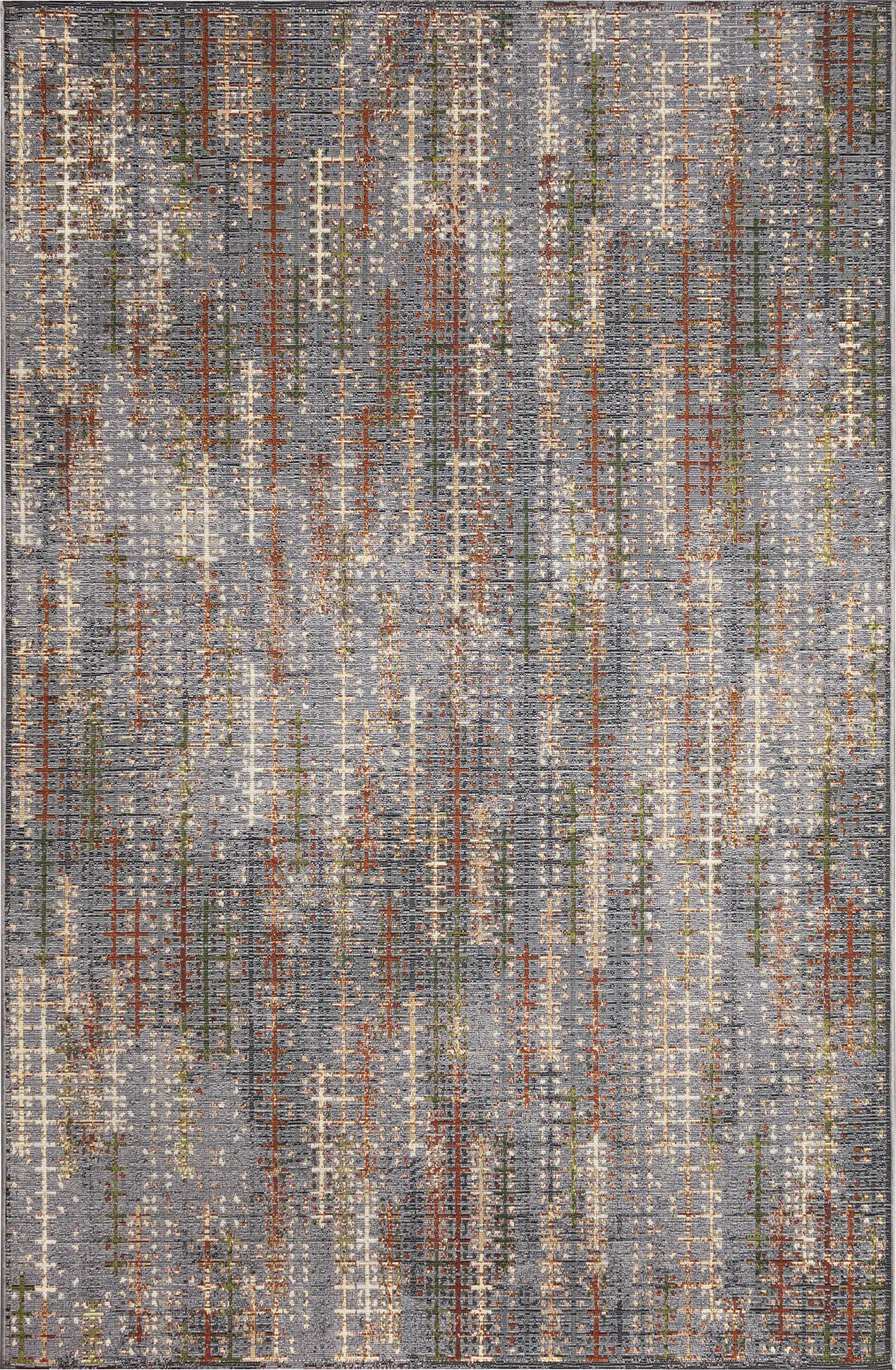 Greeta Charcoal 7'10 x 9'10 Indoor/Outdoor Rug