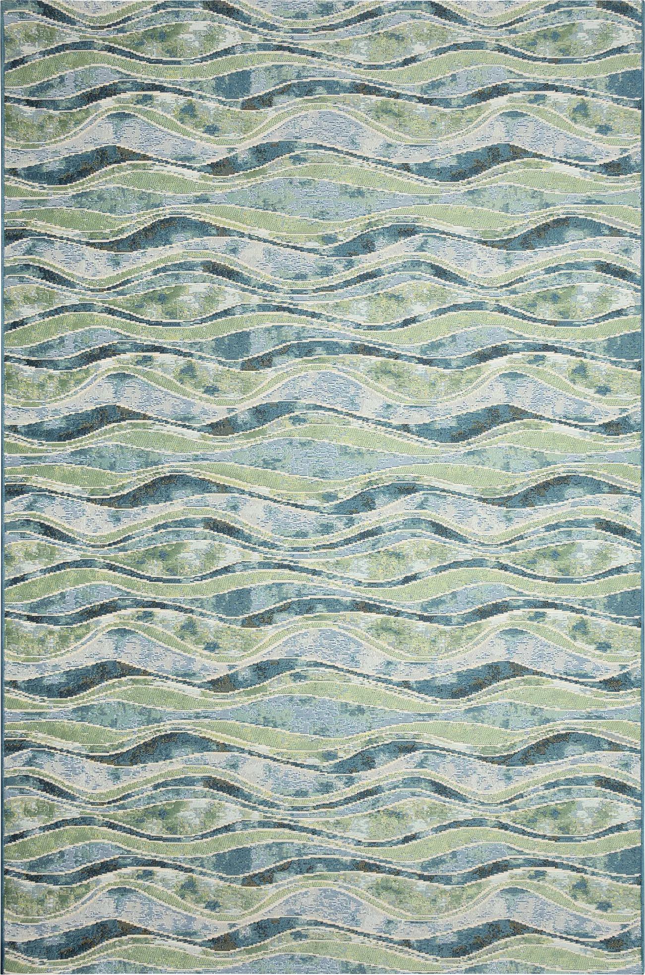 Wimasa Blue 6'6 x 9'4 Indoor/Outdoor Rug - Image 1