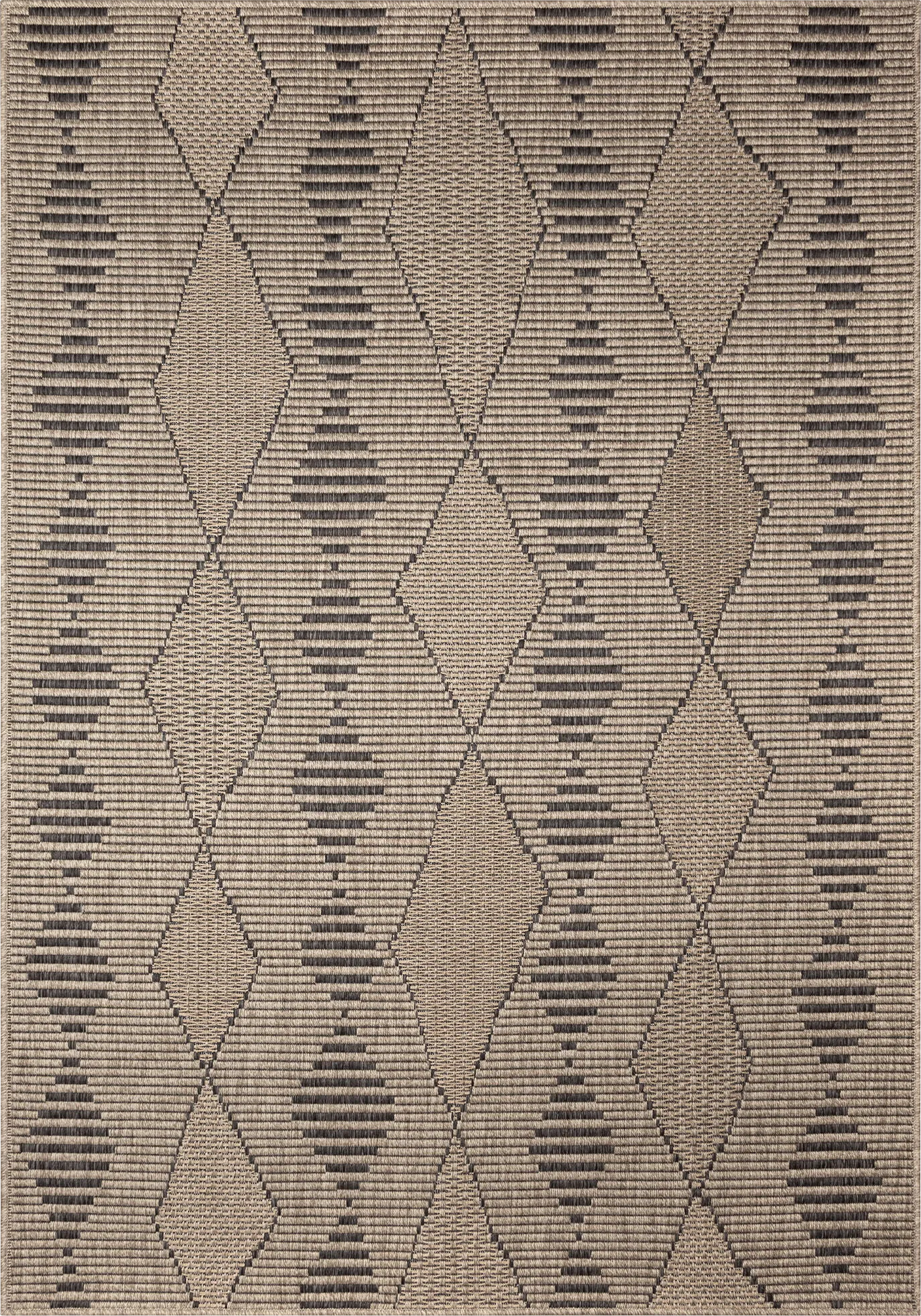 Kinacol Taupe 6'6 x 9'4 Indoor/Outdoor Rug - Image 1