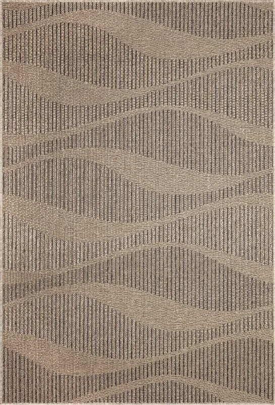 Beykos Taupe 5'3 x 7'3 Indoor/Outdoor Rug
