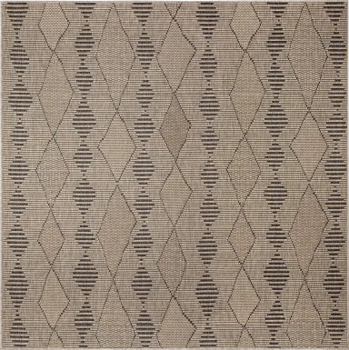 Kinacol Taupe 7'10 Square Indoor/Outdoor Rug