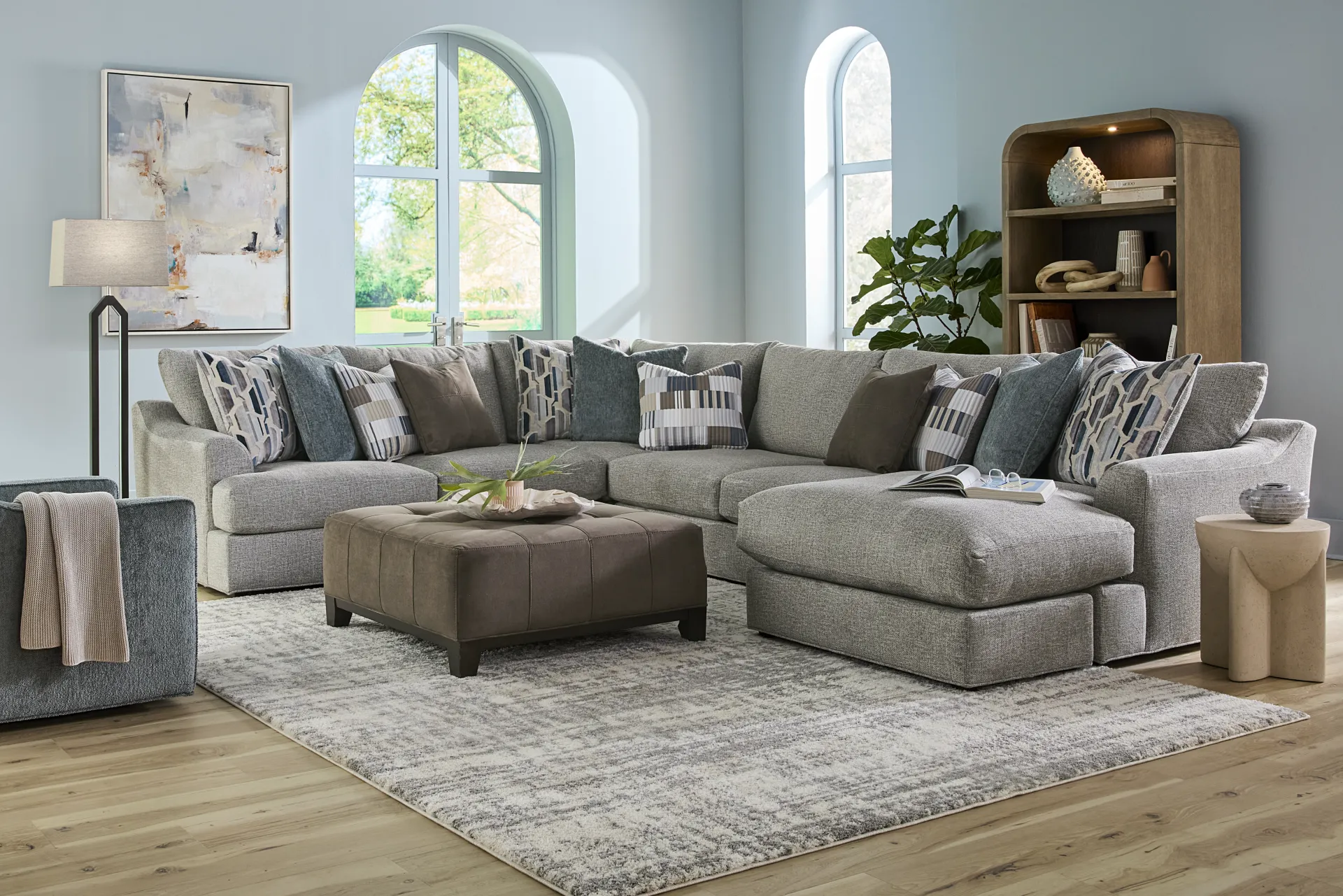 Sonoma Cobblestone 3 Pc Sectional - Image 2