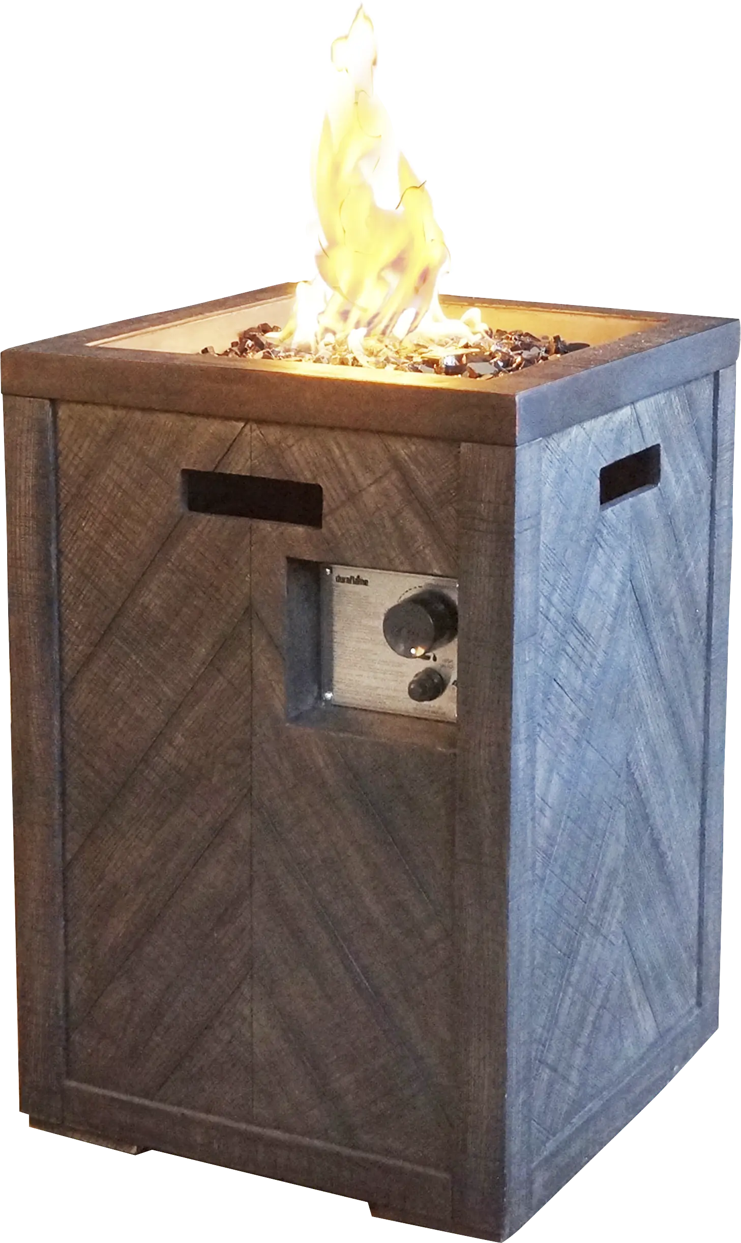 Westville Gray Outdoor 19.5 in. Square Fire Pit