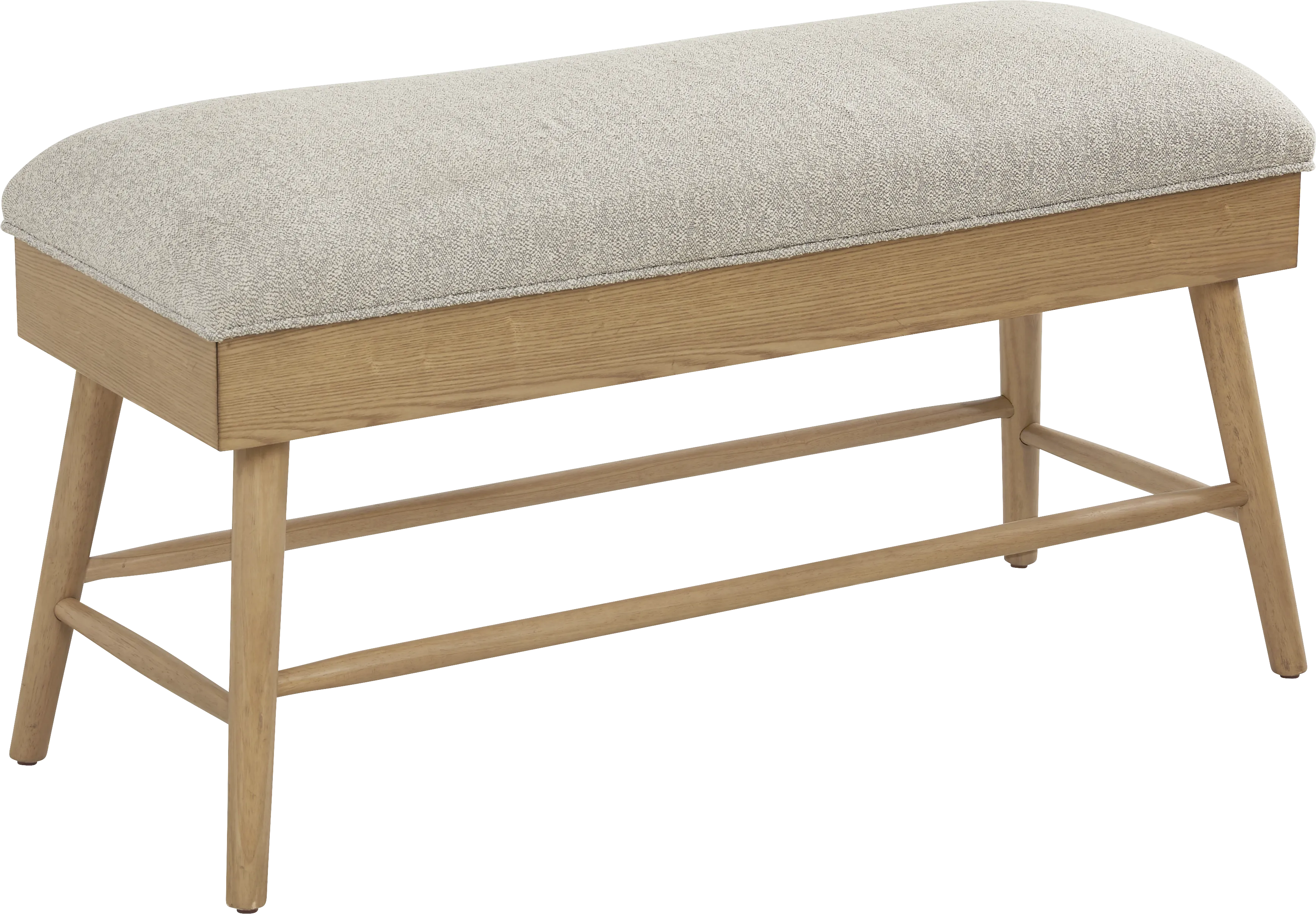 Viola Natural Finish Counter Height Storage Bench - Thumbnail - Image 1