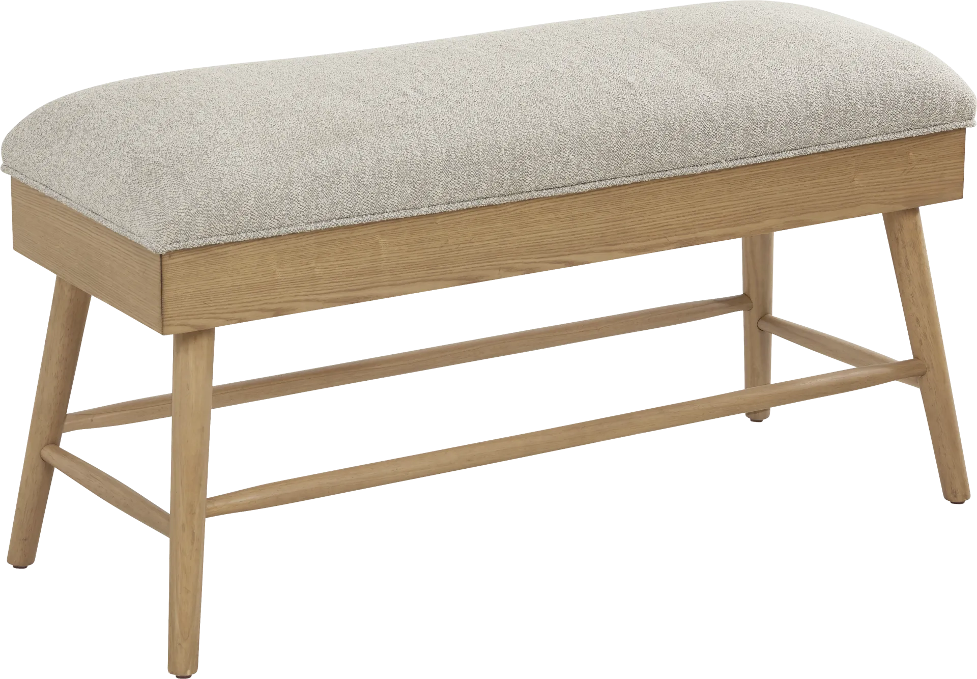 Viola Natural Finish Counter Height Storage Bench - Image 1