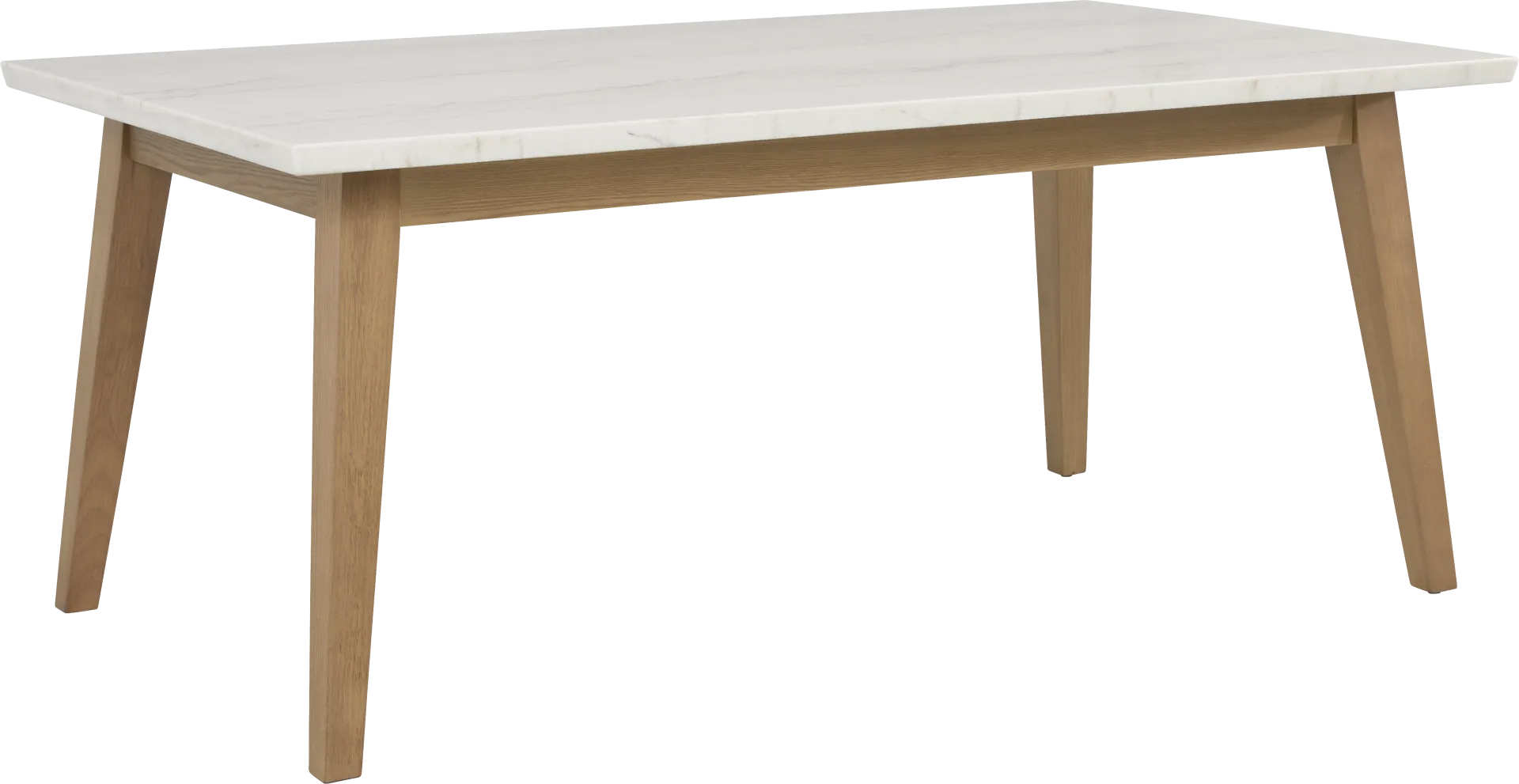 Viola Natural 5 Pc Marble Top Dining Room - Image 2