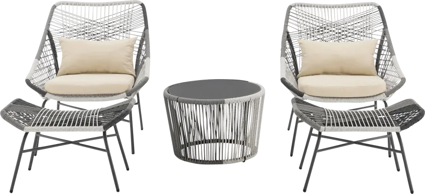 Heidelbaugh Cream 3 Pc Chat Set