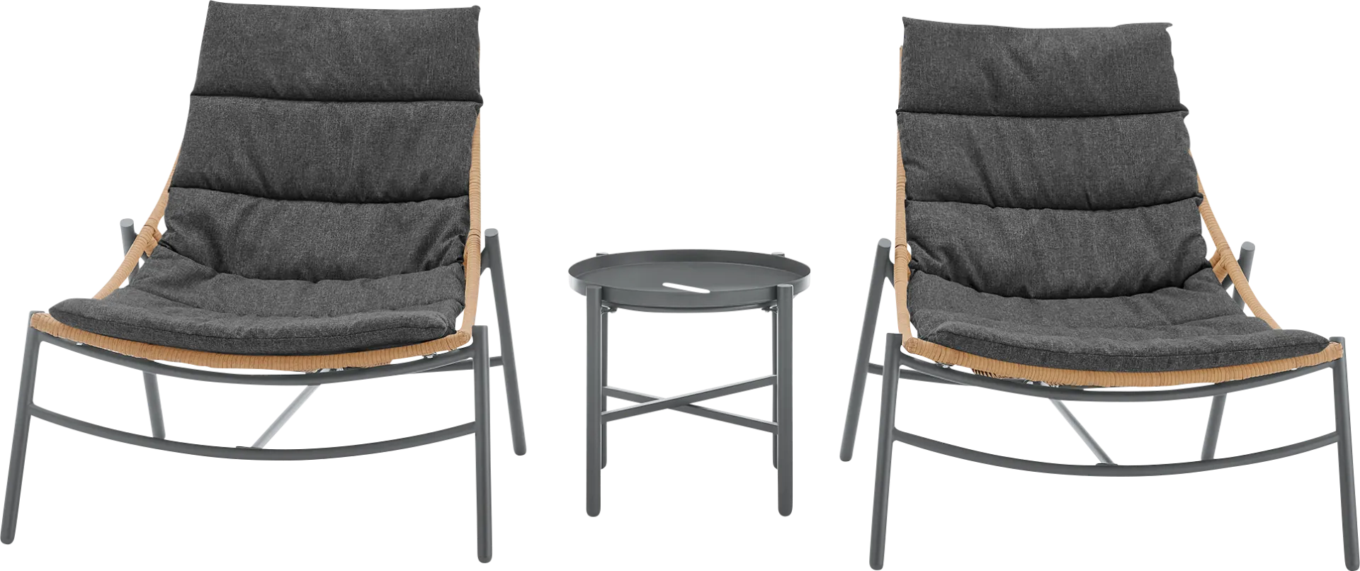 Embreeville Gray 3 Pc Chat Set - Image 1