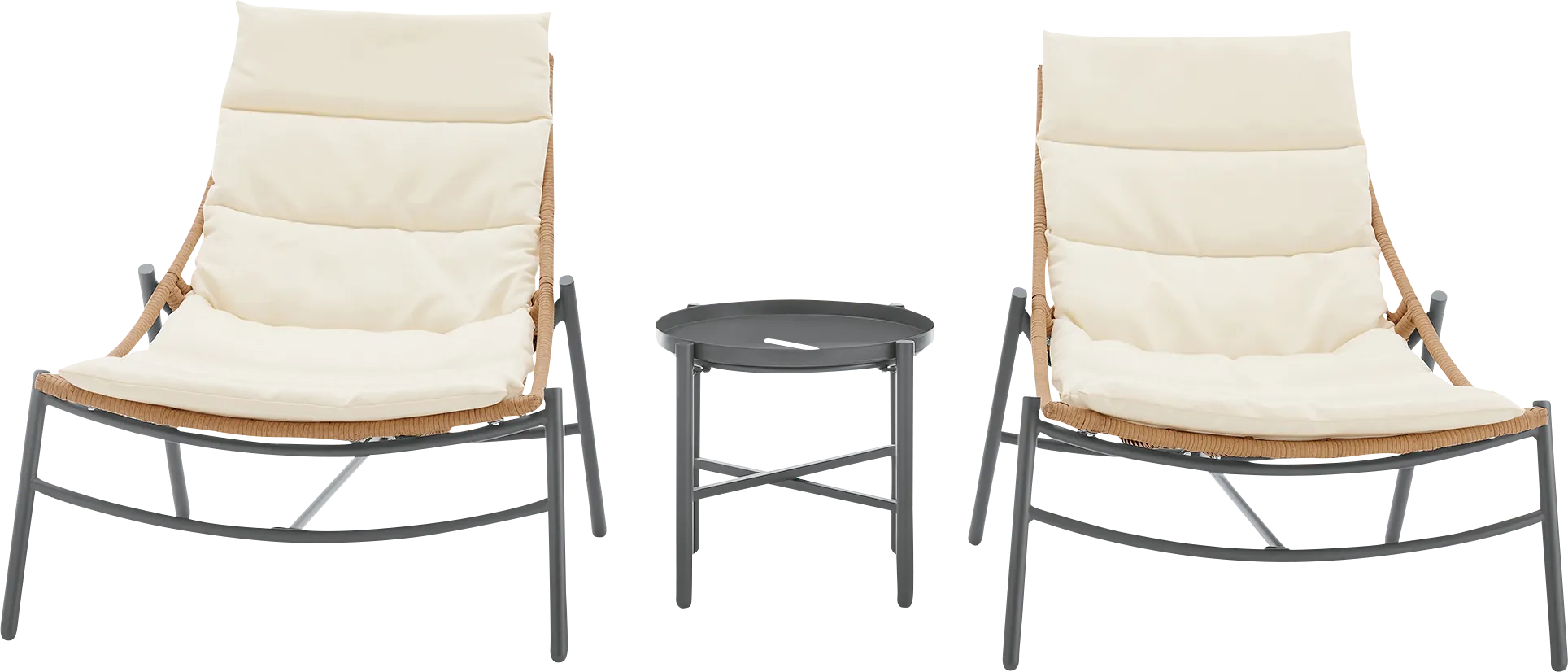 Embreeville Cream 3 Pc Chat Set - Thumbnail - Image 1