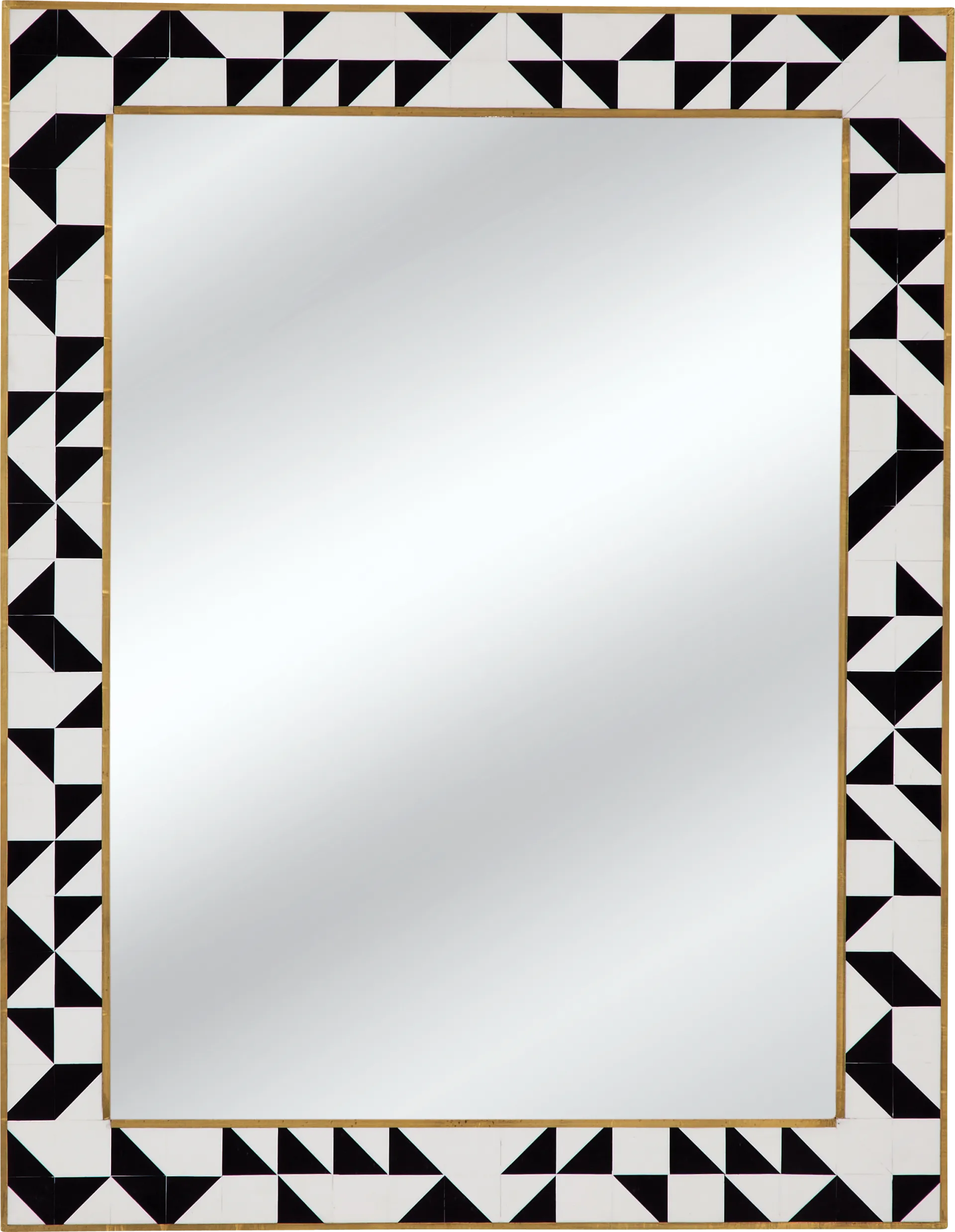 Dungarrie Black and Cream Mirror - Image 1