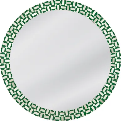 Glaizewood Green Mirror