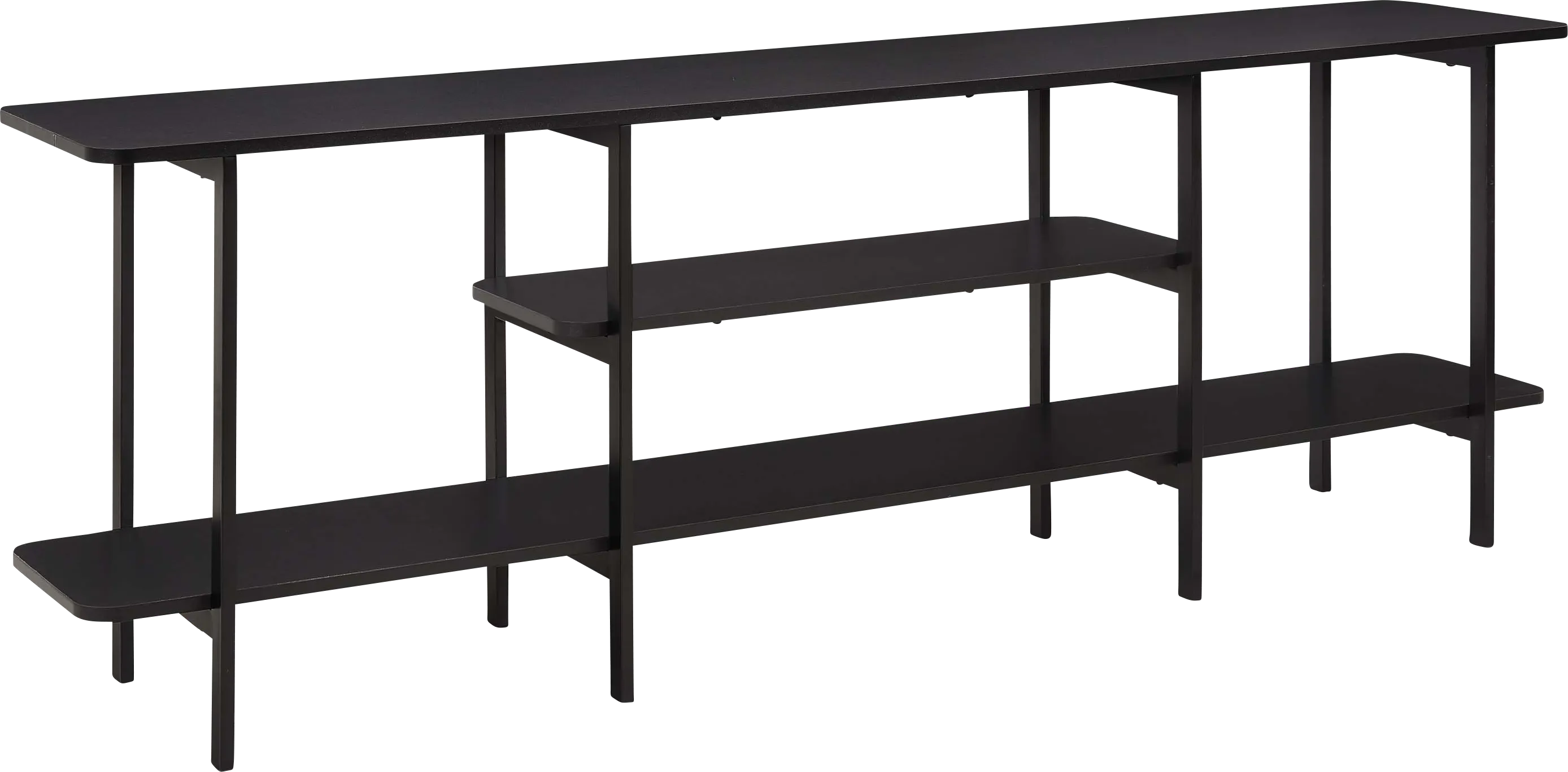 Jessee II Black Sofa Table - Thumbnail - Image 1