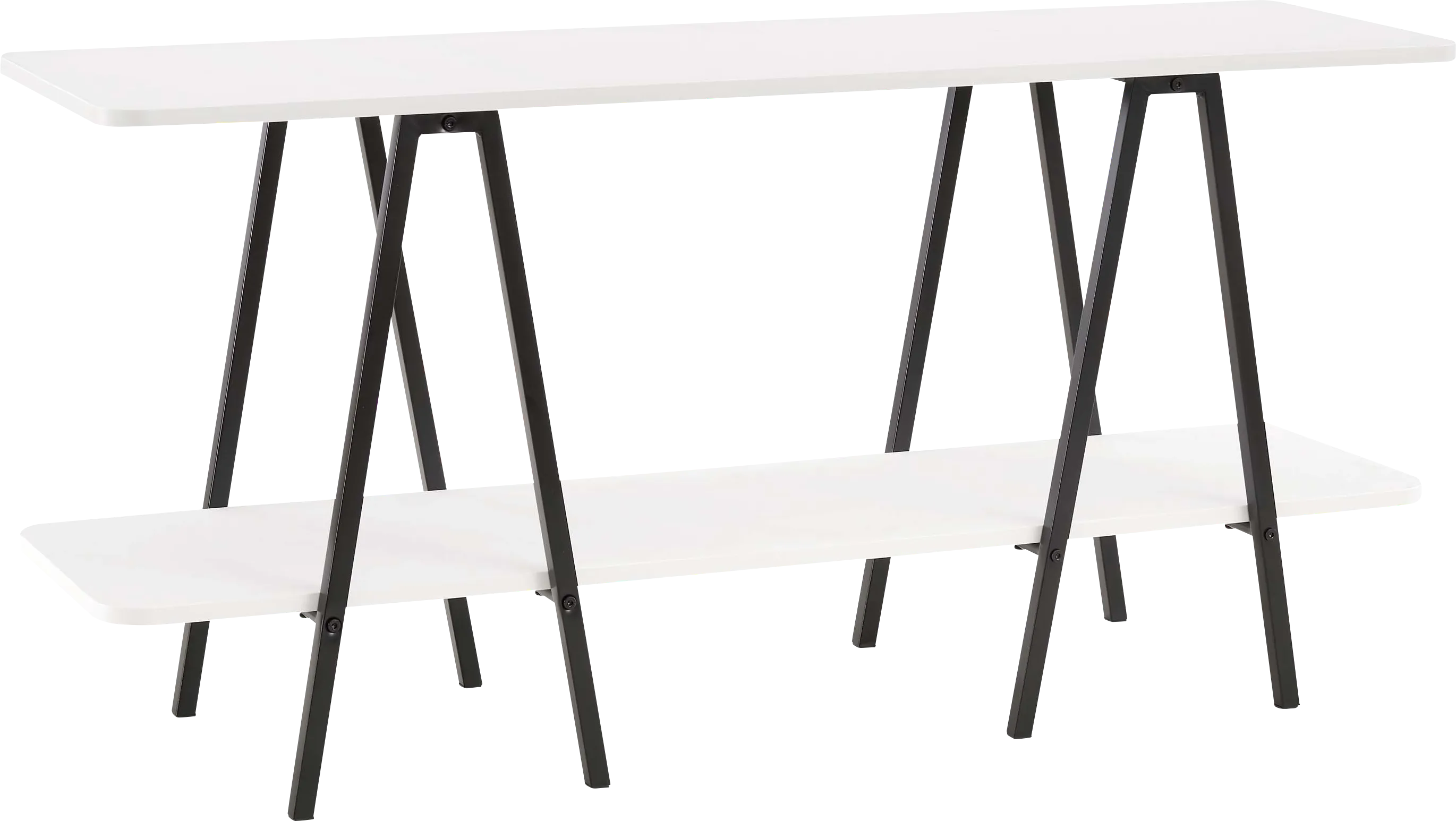 Jessee I White Sofa Table - Thumbnail - Image 1