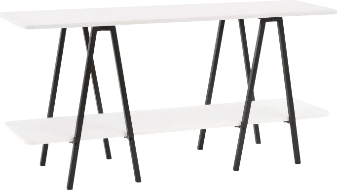 Jessee I White Sofa Table